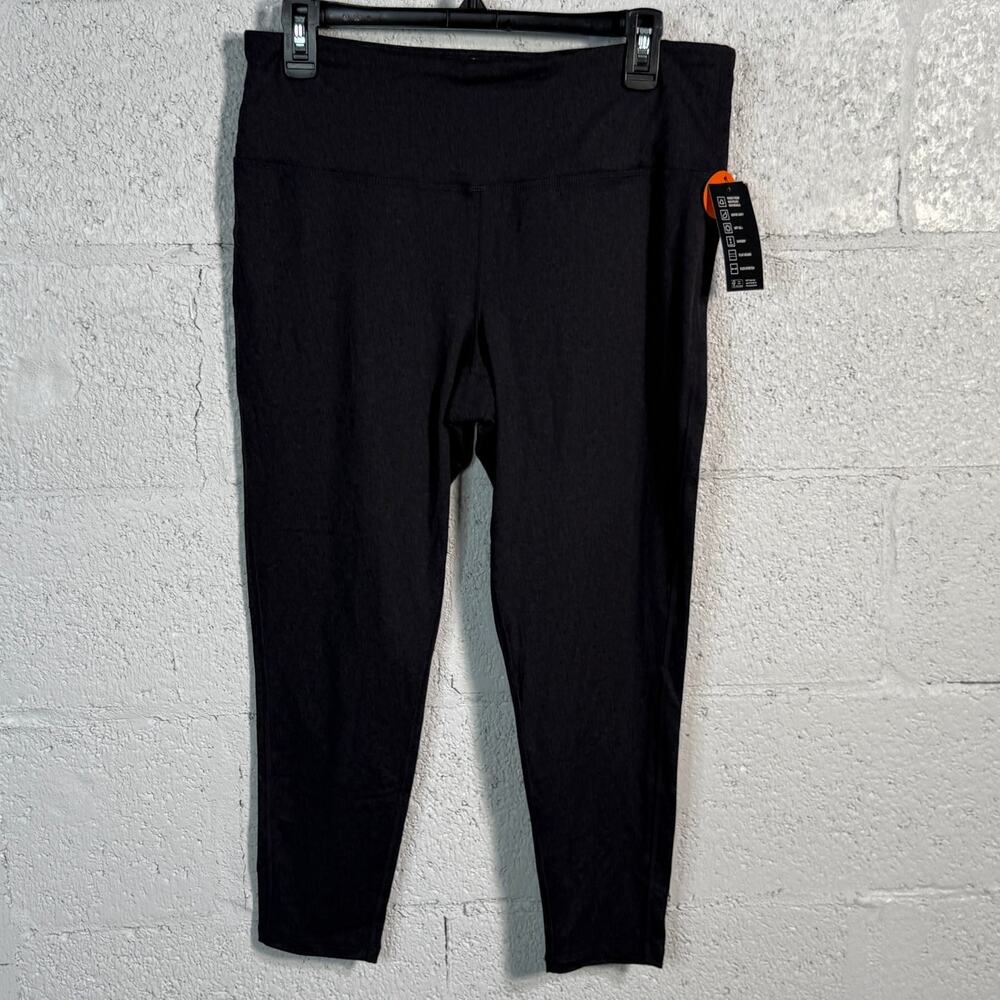 ID Ideology Women's Sweat Set 7/8 Length Leggings charcoal grey PL